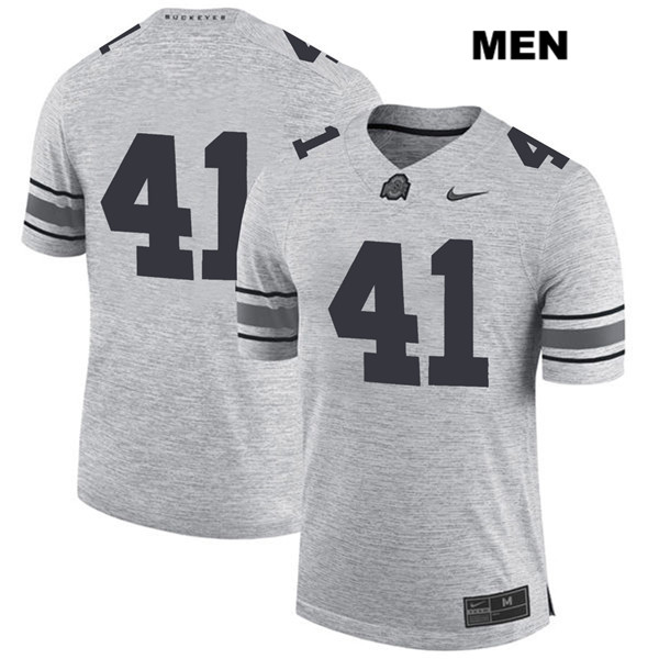 Ohio State Buckeyes Men's Hayden Jester #41 Gray Authentic Nike No Name College NCAA Stitched Football Jersey FL19K83LH